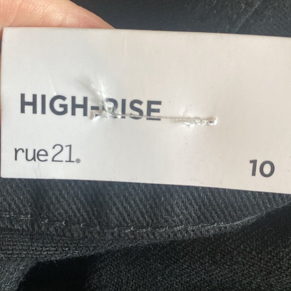 NWT Rue 21 Black high rise, distressed raw hem blinged out festival shorts 10 - Picture 3 of 6